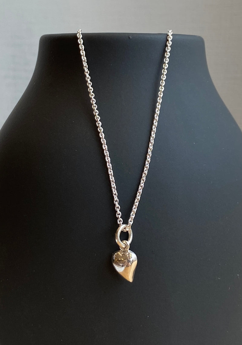 Polished Pebble Hearts Necklace