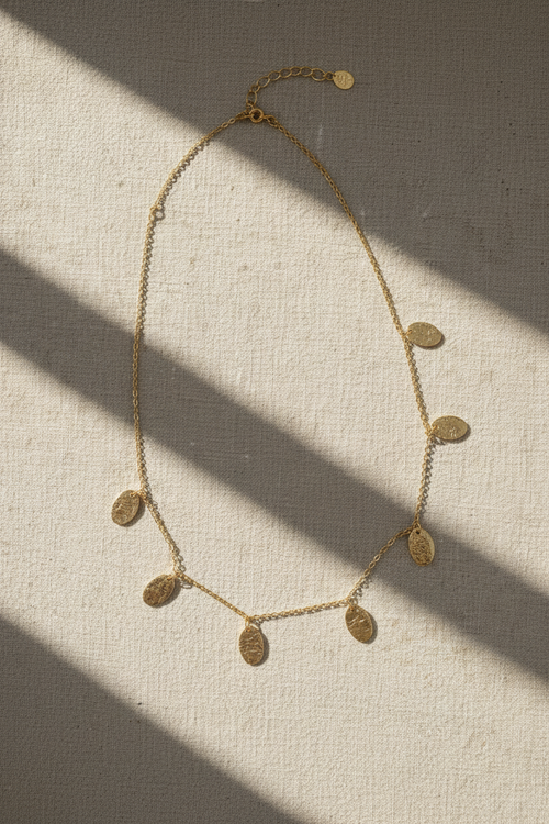 Lunar Cascade Necklace Gold