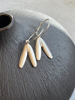 Silver Sycamore Hoop Earrings