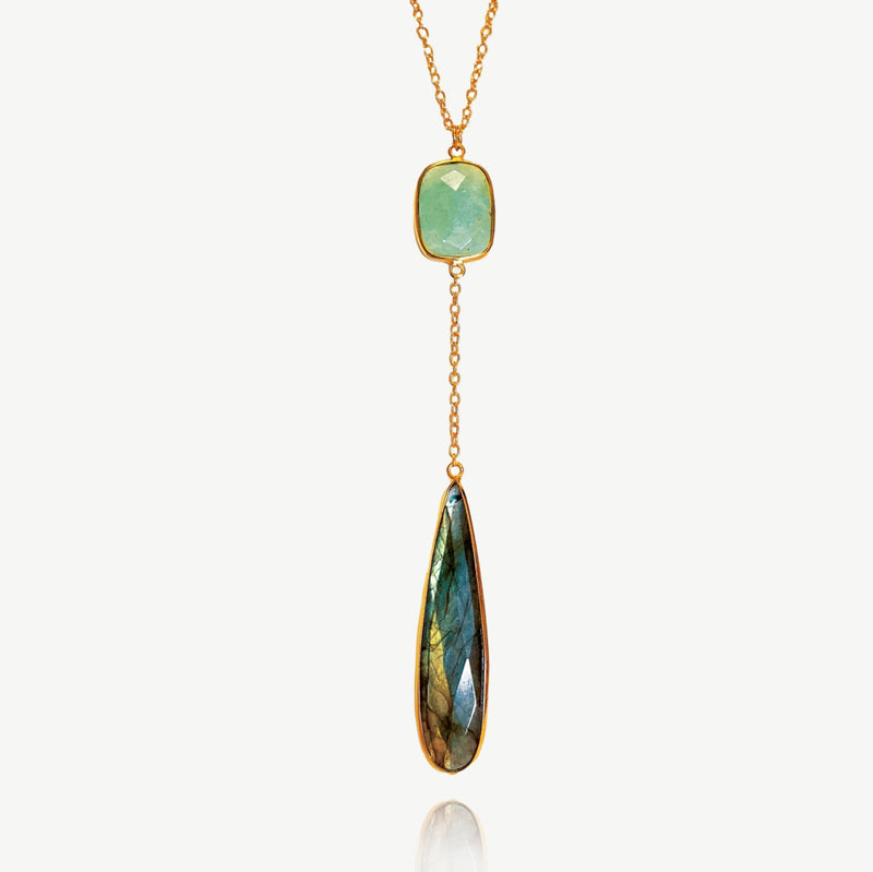 Mesmerise Aventurine And Labradorite Necklace