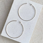 Large Silver Hoops