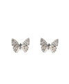 Silver Butterfly Stud Earrings