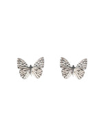 Silver Butterfly Stud Earrings