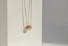 Dotty Textured Solid Gold Worry Bead Pendant