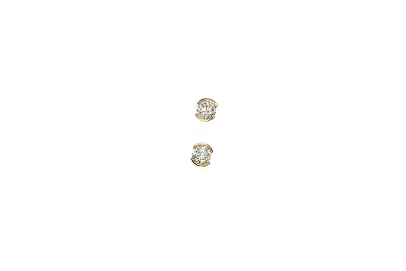 Open DOT Diamond Earrings