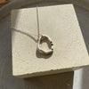 Large Sapphire Circle Pendant