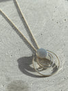 Large Silver Circle Necklace