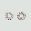 Mini Silver Barnacle Hoop Studs