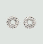 Mini Silver Barnacle Hoop Studs