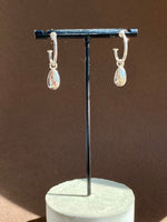 Polished Beach Pebble Hoop Earrings