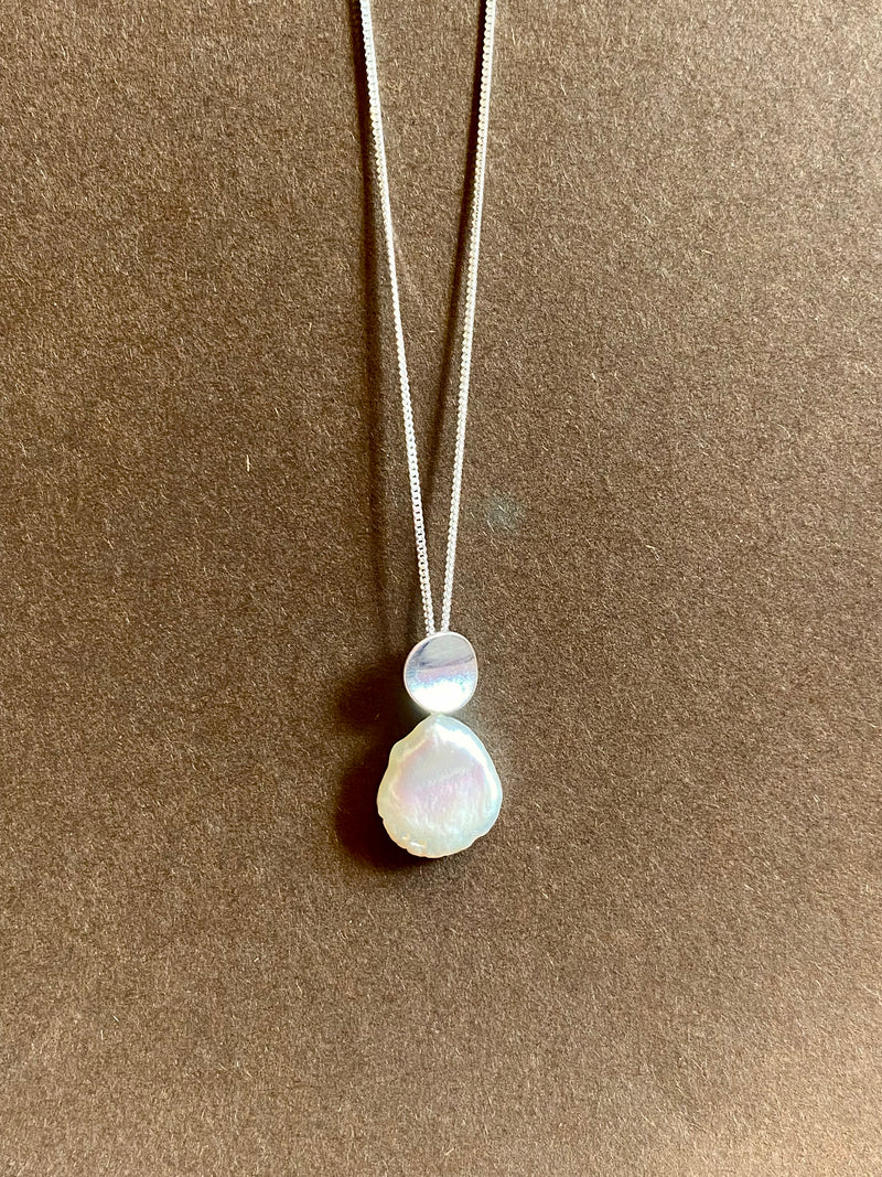 Baroque Pearl Silver Pendant