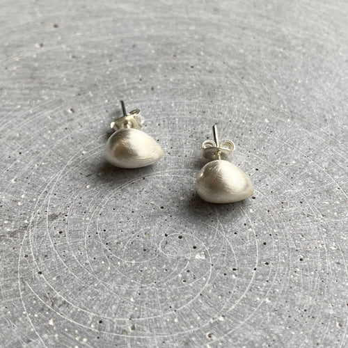 Textured Pebble Stud Earrings