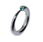 Tapering Silver Wiggly Ring