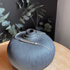 Horizontal Barley Leaf With Diamond Pendant