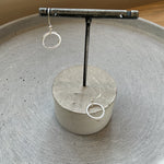 Small Circle Drop Earrings