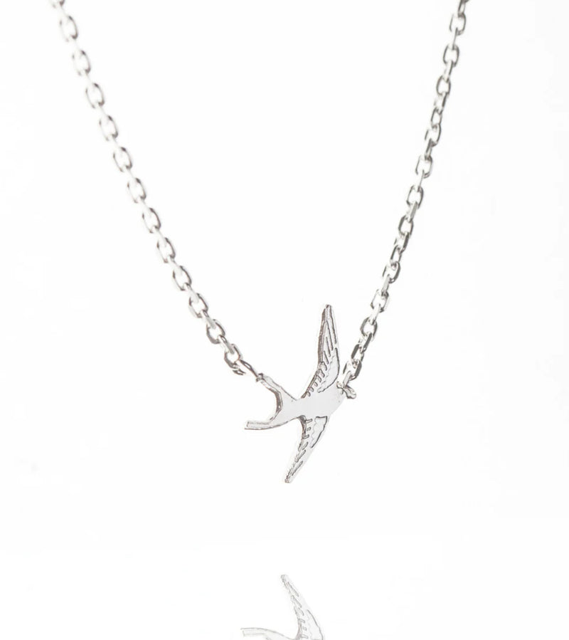 Silver Swallow Necklace