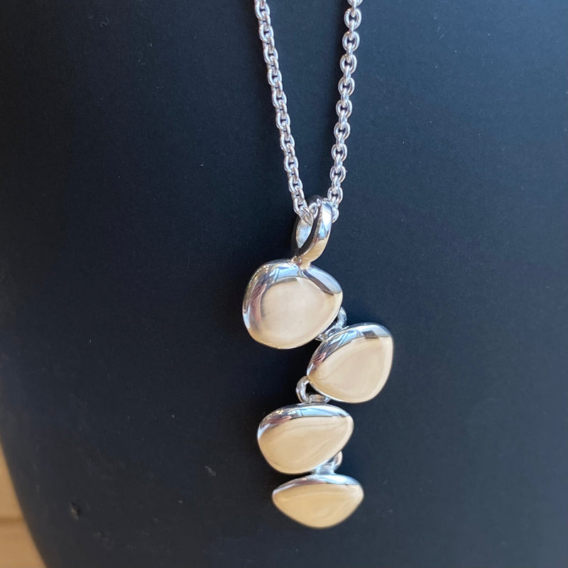 Artic Silver Stone Drop Pendant
