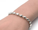 Polished Pebble Hearts Bracelet