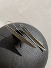(Copy) Large Silver Barley Leaf Hook Earrings