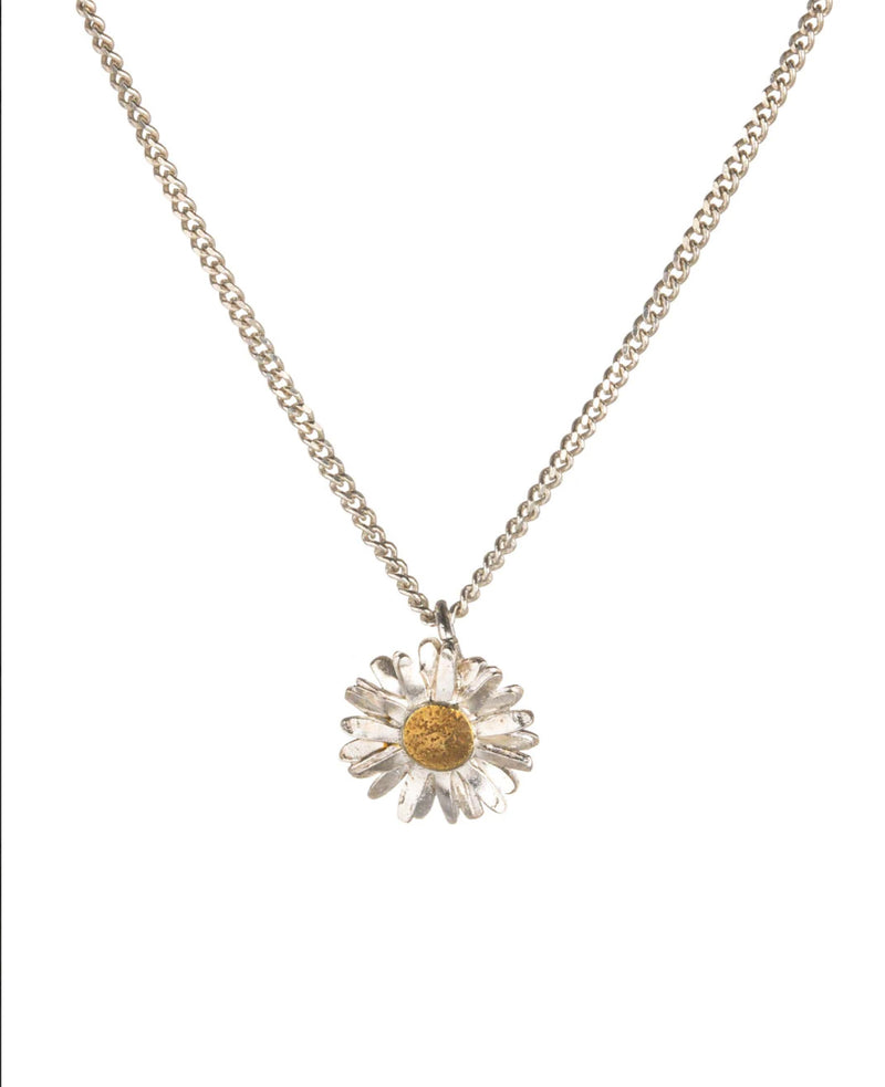 Silver Daisy Necklace