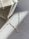 Letter ‘S’ Pendant On Delicate Paperchain Necklace