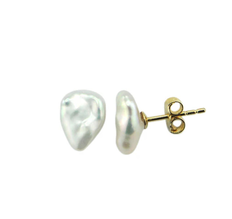Keshi Pearl Studs