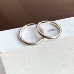Chunky Silver Hoops