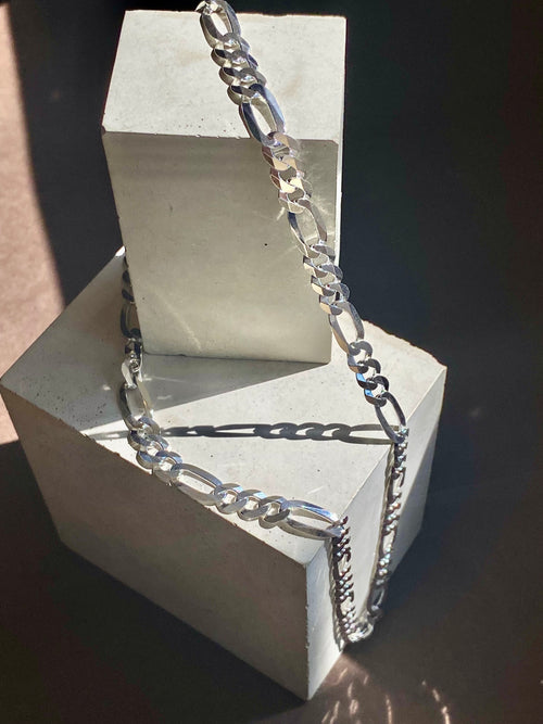 Silver Figaro 20” Chain
