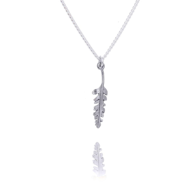 Frosted Fern Tiny Necklace