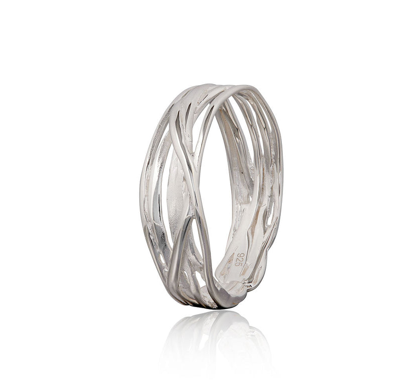 Entwined Medium to Large Adjustable Ring