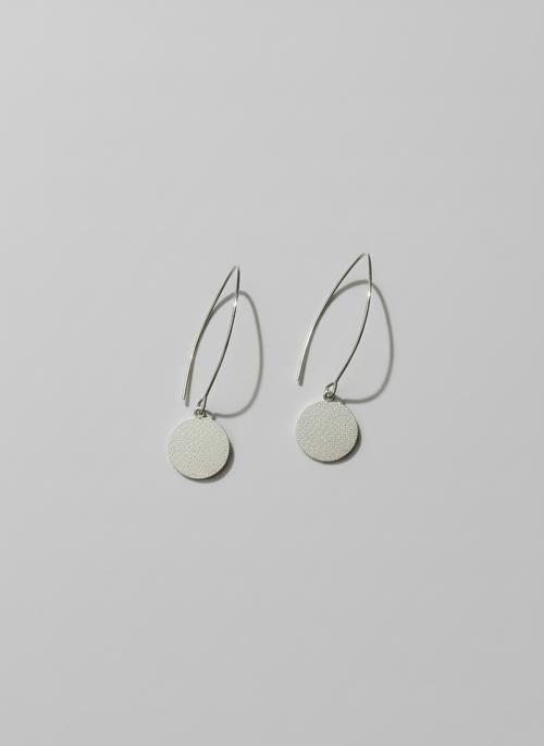 Long Drop Dotty Disc Earrings