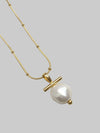 Pearl And Bar Pendant