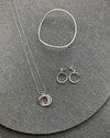 Curve Silver Drop Earrings