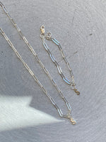Chunky Paperchain Necklace With S Letter