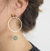 Large Circle Pendulum Earrings