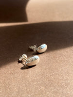 Polished Beach Pebble Stud Earrings