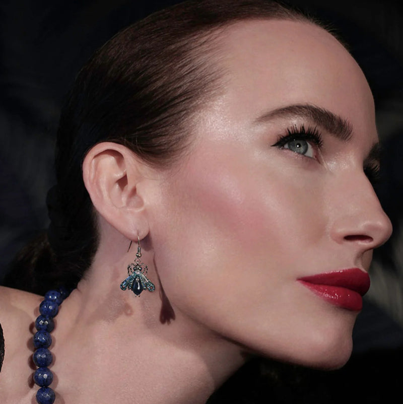 Vintage Moth Drop Earrings