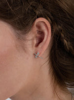 Dragonfly Silver Stud Earrings