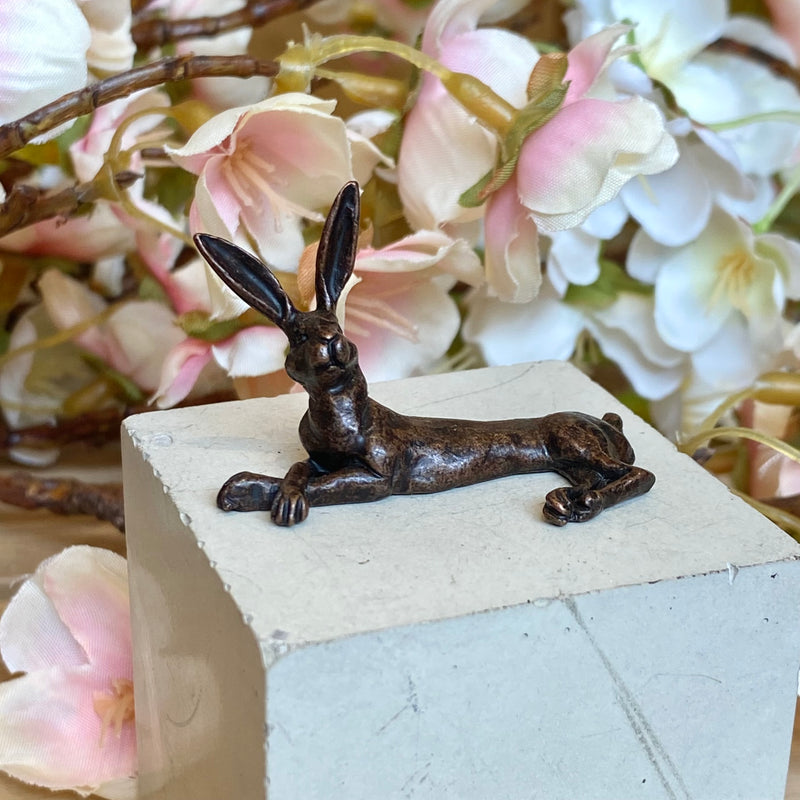 Bronze Laying Hare
