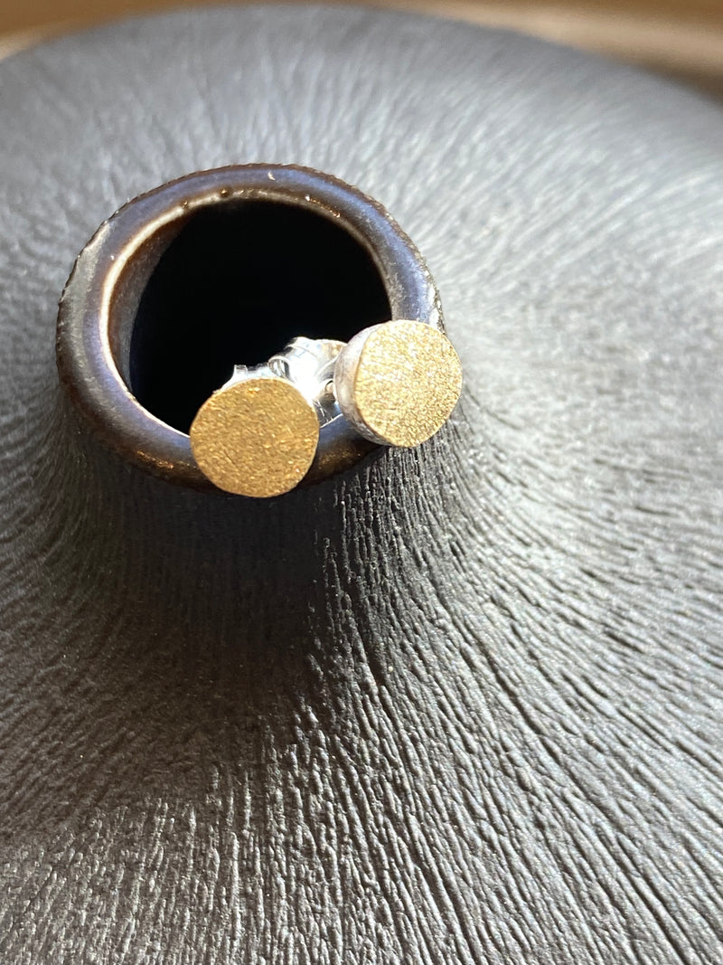 Gold Pebble Studs Small