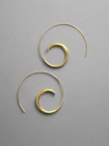 Gold Swirl Hoop Earrings