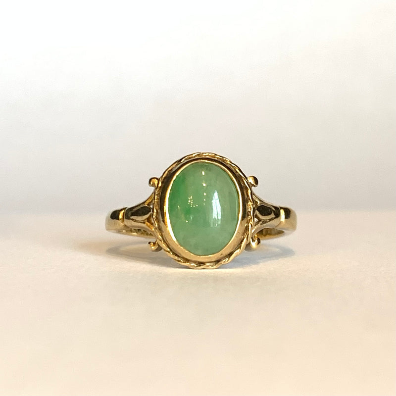 SALE 9ct Gold Jade Ring Was £300