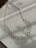Silver Interlinking Circle Necklace