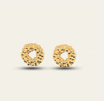 Mini Gold Barnacle Hoop Studs