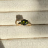 Green Tourmaline Gold Ring