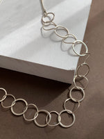 Silver Interlinking Circle Necklace