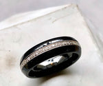 Full Eternity Diamond and Black Onyx Dress Ring