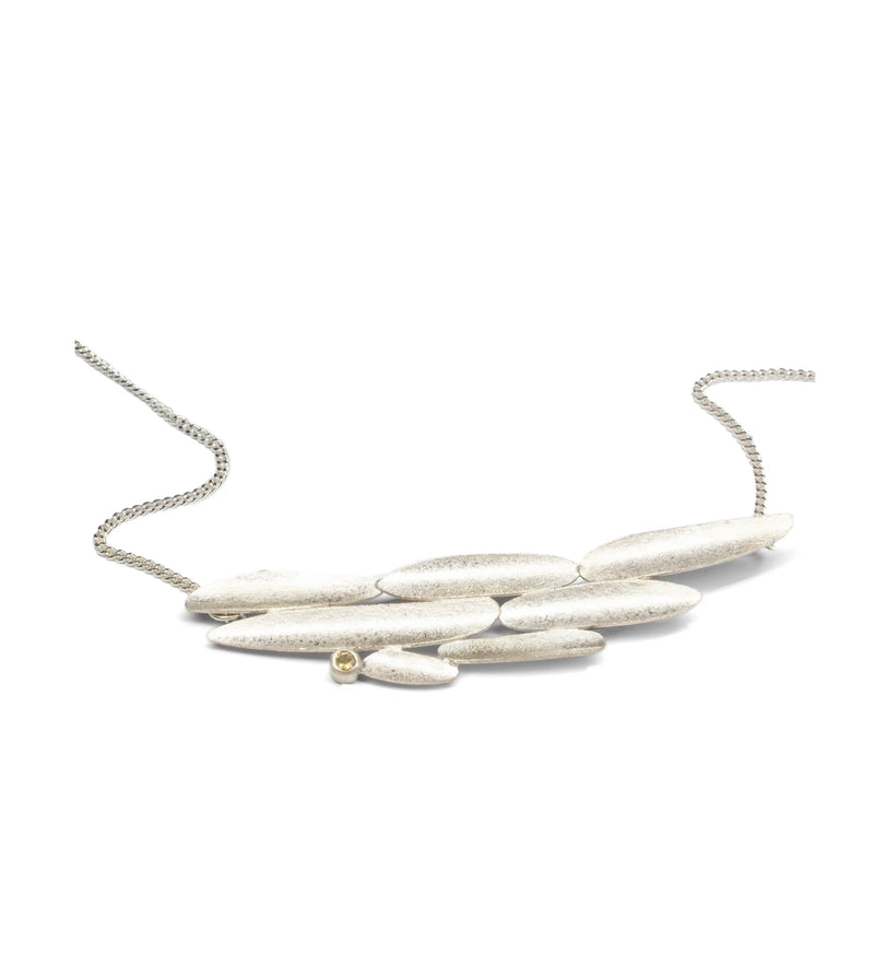 Lustre Citrine and Silver Necklace