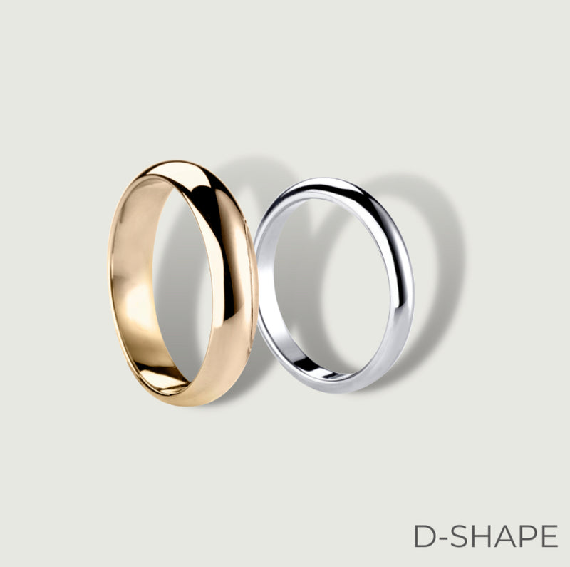 Wedding Bands - D Shaped