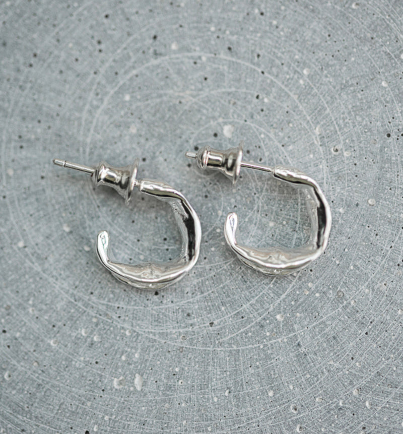 Small Entwined  Hoops